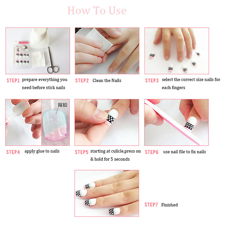 24pcs Nude Pink False Nails Extra Long White Gold Line Decals Coffin Fake Nails Acrylic Removable Ballerina Faux Nail Art Tips