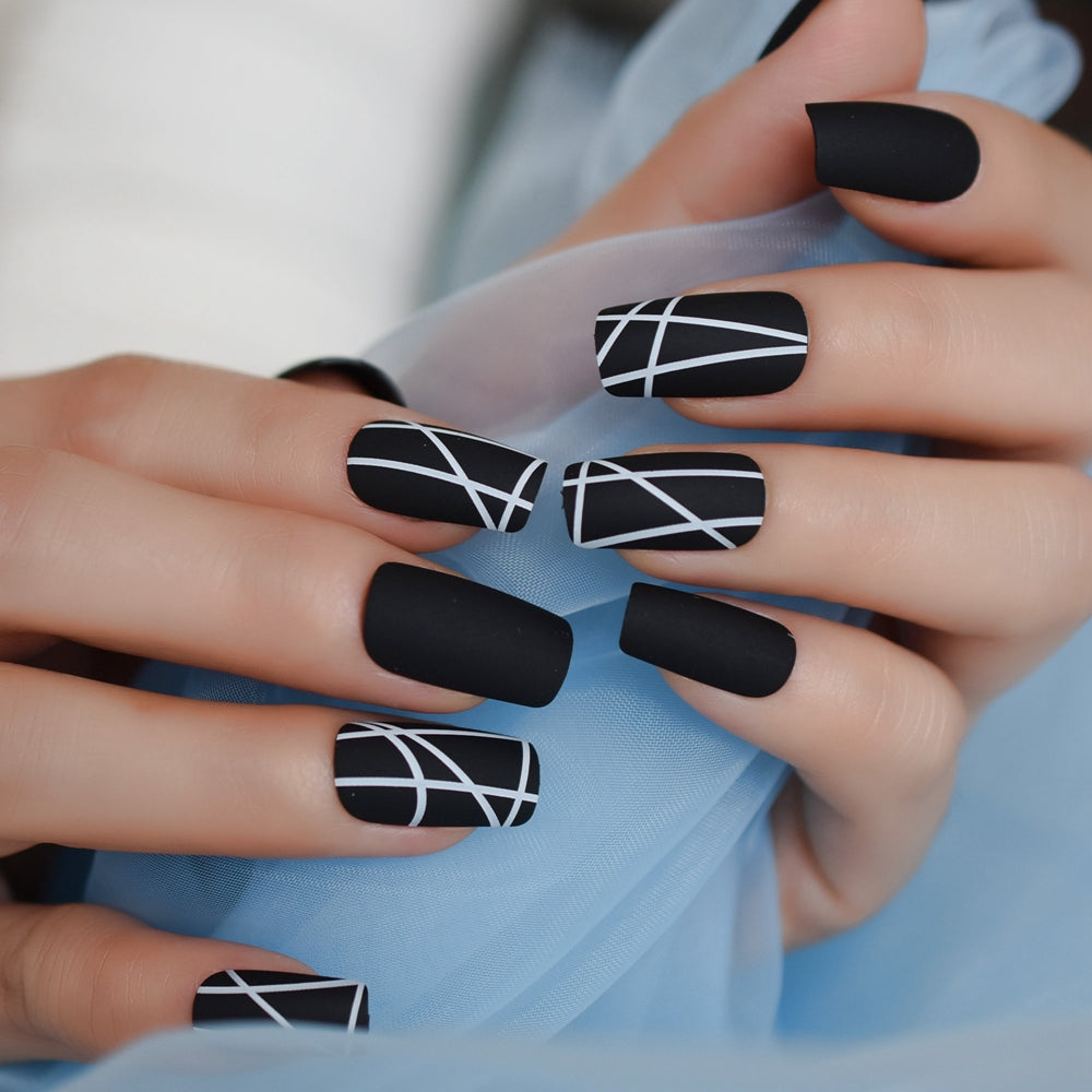 Matt-Black-Fake-Nails-Visible-Trails-of-Planets-Faux-Ongle-Square-Press-On-Finger-Manicure-with.jpg