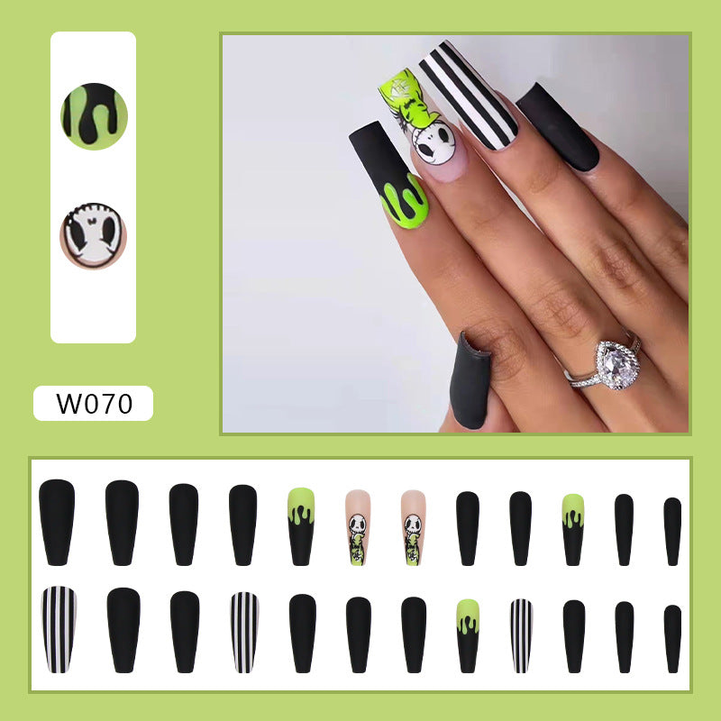 U&#241;as postizas con forma de bailarina francesa para mujer, u&#241;as postizas de color rosa, cobertura completa, puntas de u&#241;as, entramado de coraz&#243;n
