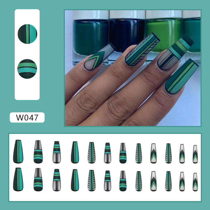 U&#241;as postizas con forma de bailarina francesa para mujer, u&#241;as postizas de color rosa, cobertura completa, puntas de u&#241;as, entramado de coraz&#243;n